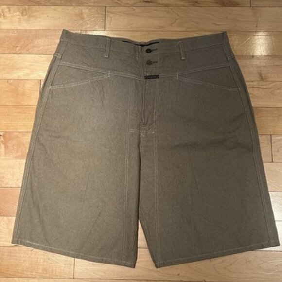 Vintage Marithe Francois Girbaud Shorts Mens Kaki Denim Jeans Y2K